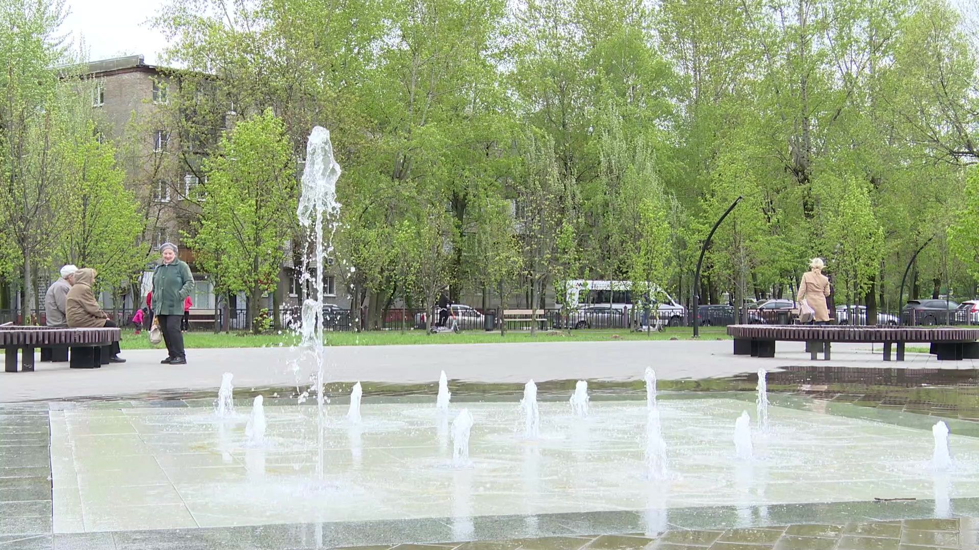 реутов, фонтаны, сезон фонтанов, парк, вода,