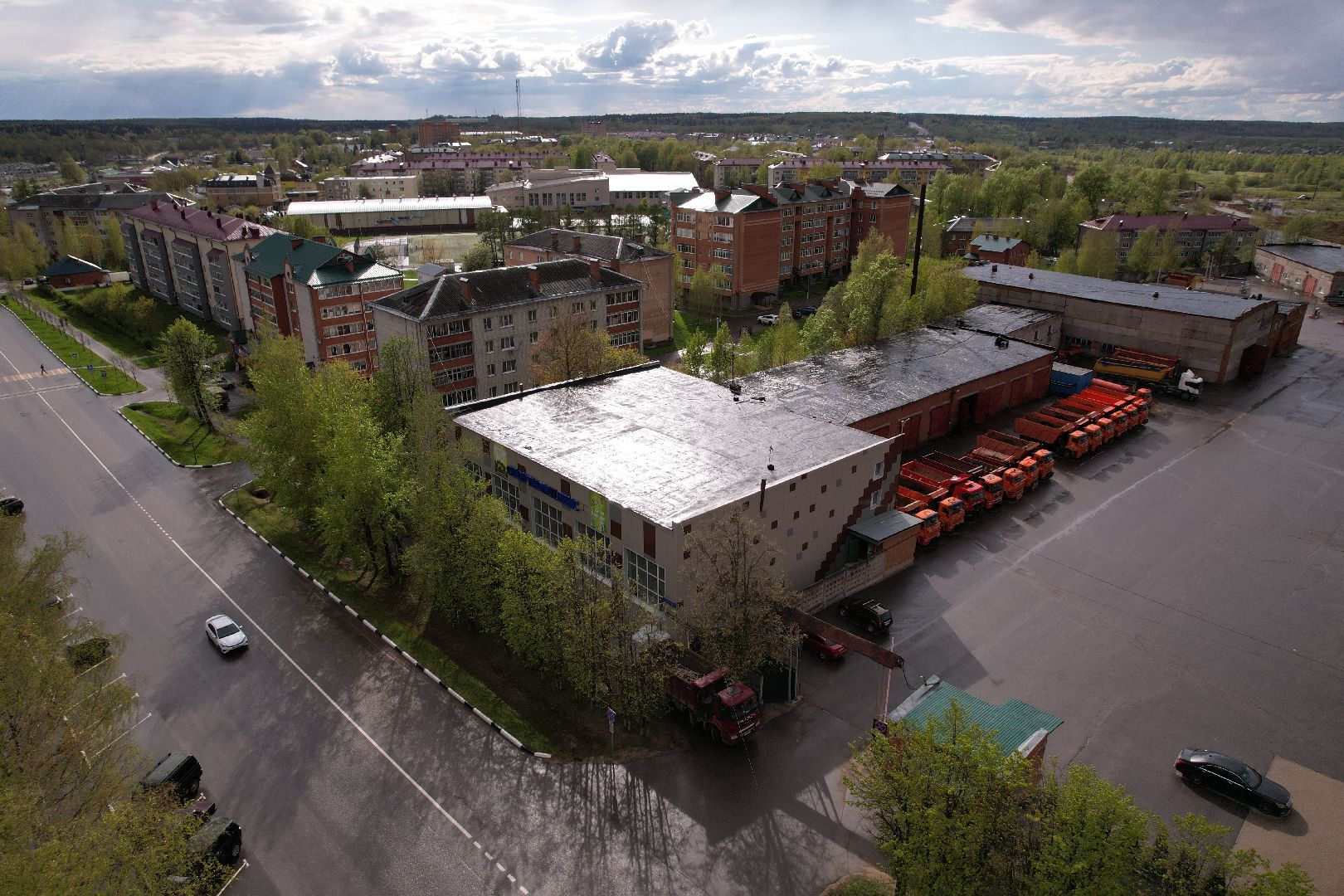 видео с коптера, капремонт спорткомлекса в Шаховской, зал единоборств в шаховской ,