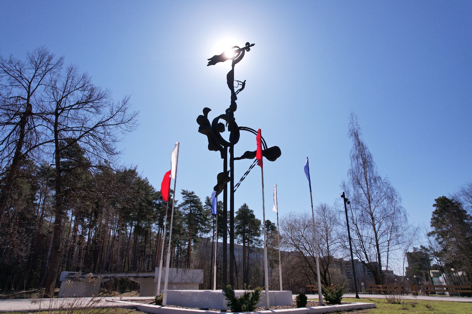 видео с коптера, площадь у спорткомплекса старт, лесной бульвар в протвине,