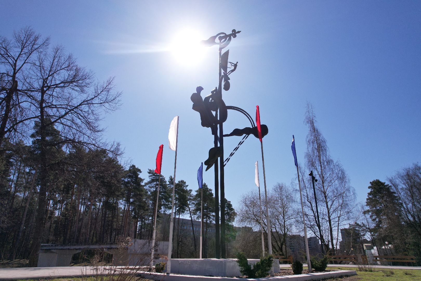 видео с коптера, площадь у спорткомплекса старт, лесной бульвар в протвине,