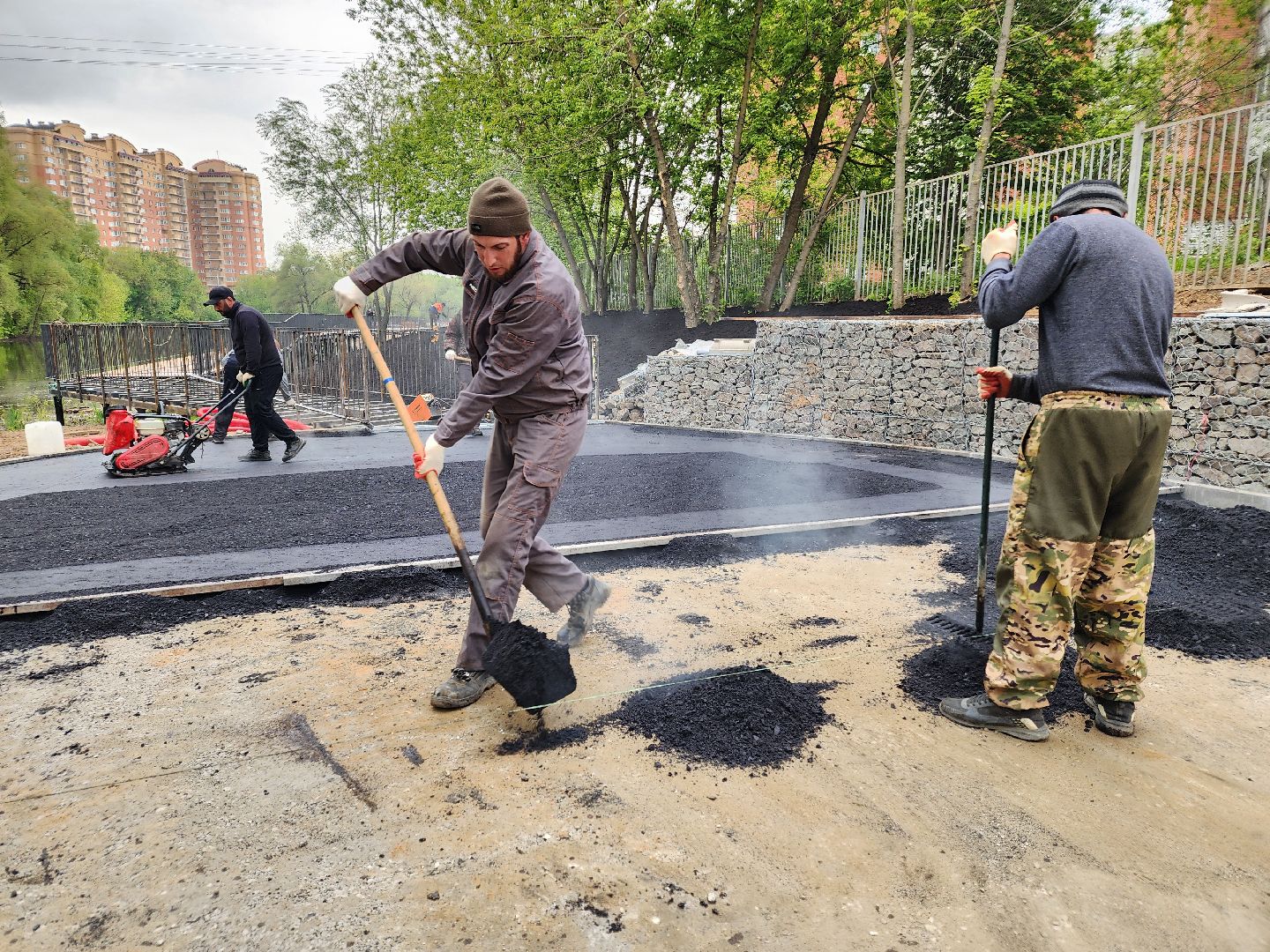 Чехов, улица Береговая, ЖК Посейдон, набережная реки теребенка, благоустройство, реконструкция, обновление, пешеходные дорожки, пешеходные зоны, тропинки и тротуары, строительство, госпрограмма московской области,
