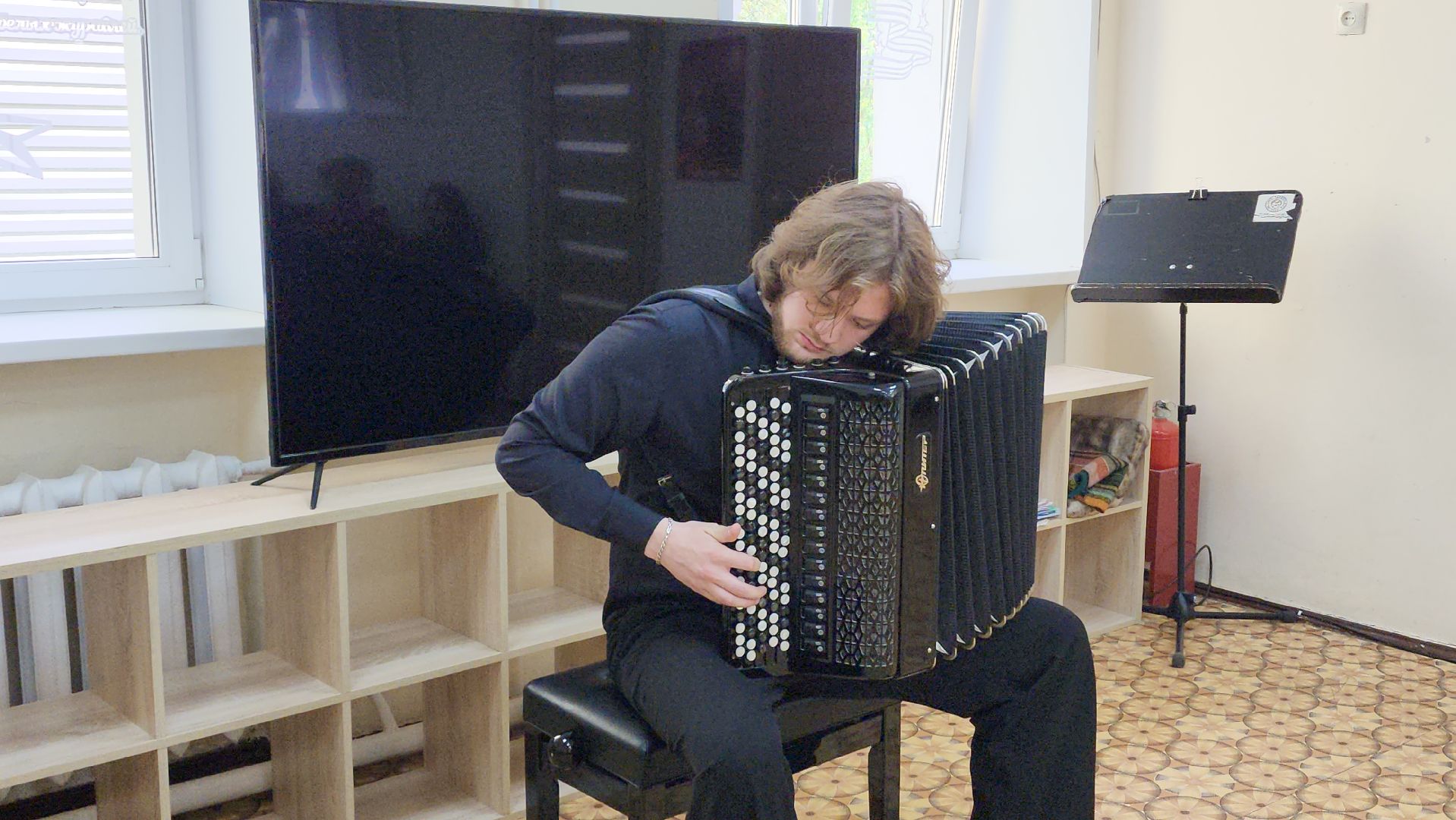 пушкино, центр социального обслуживания, концерт, музыкальный колледж, студент, баянист, композитор, музыкальный вечер,