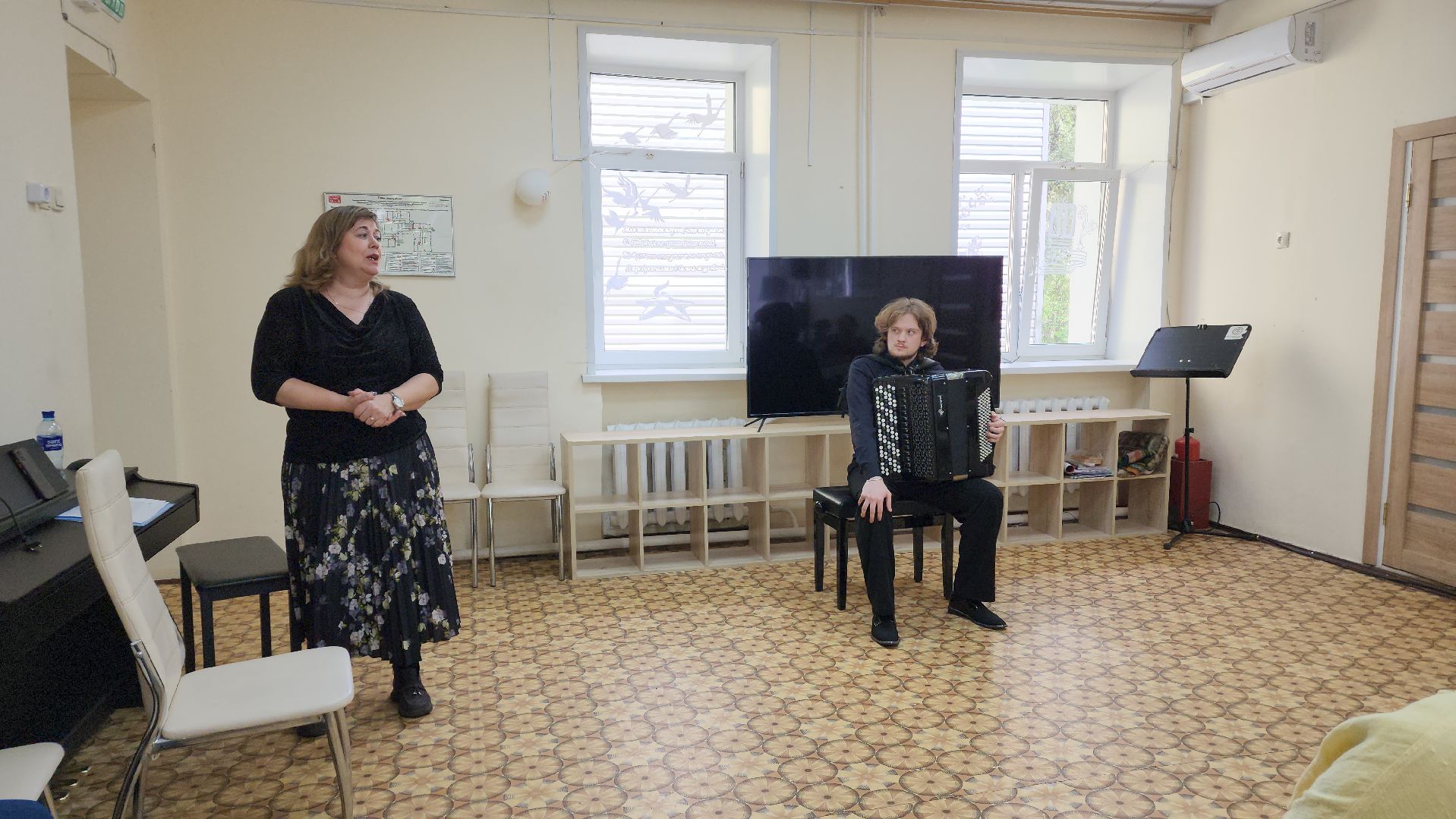 пушкино, центр социального обслуживания, концерт, музыкальный колледж, студент, баянист, композитор, музыкальный вечер,