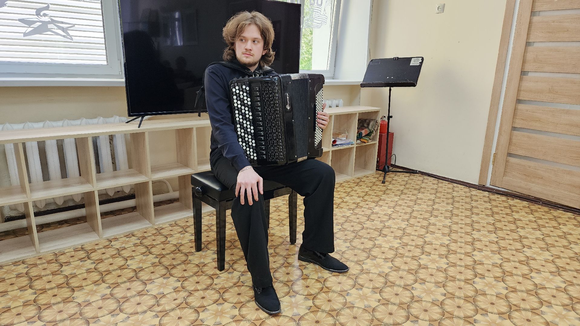 пушкино, центр социального обслуживания, концерт, музыкальный колледж, студент, баянист, композитор, музыкальный вечер,