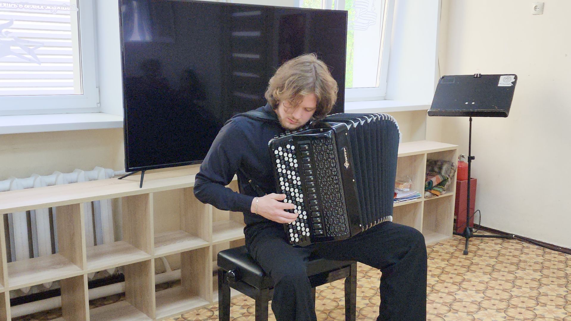 пушкино, центр социального обслуживания, концерт, музыкальный колледж, студент, баянист, композитор, музыкальный вечер,