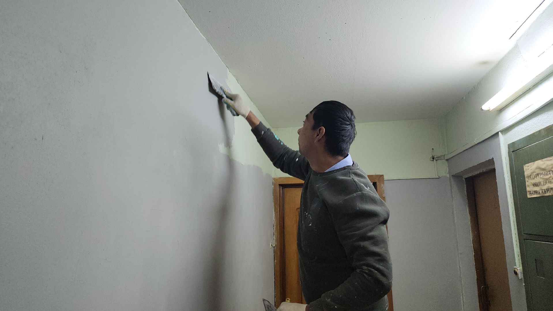 Люберцы, поселок птицефабрика, управляющая компания, ремонт подъездов,