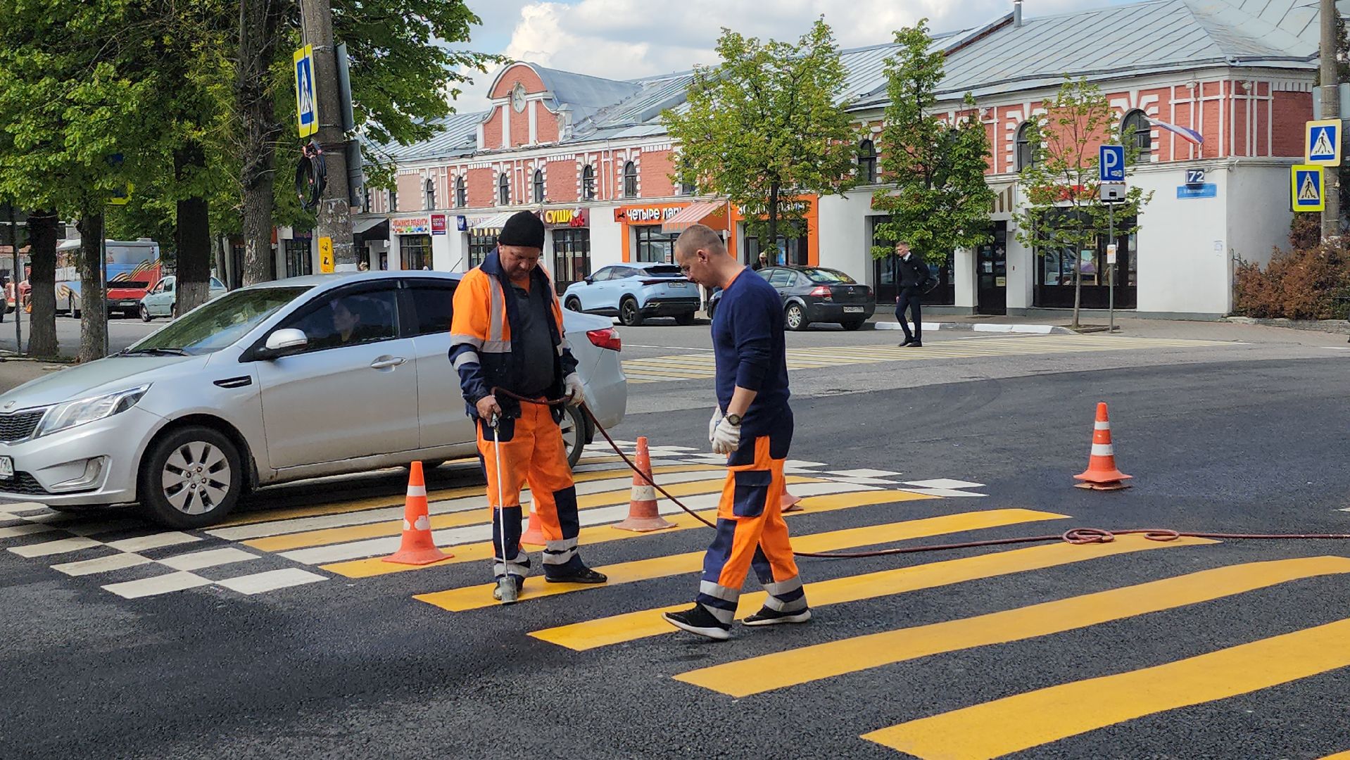 ремонт, дороги, ремонт дорог, поселок зеленый, богородский городской округ,