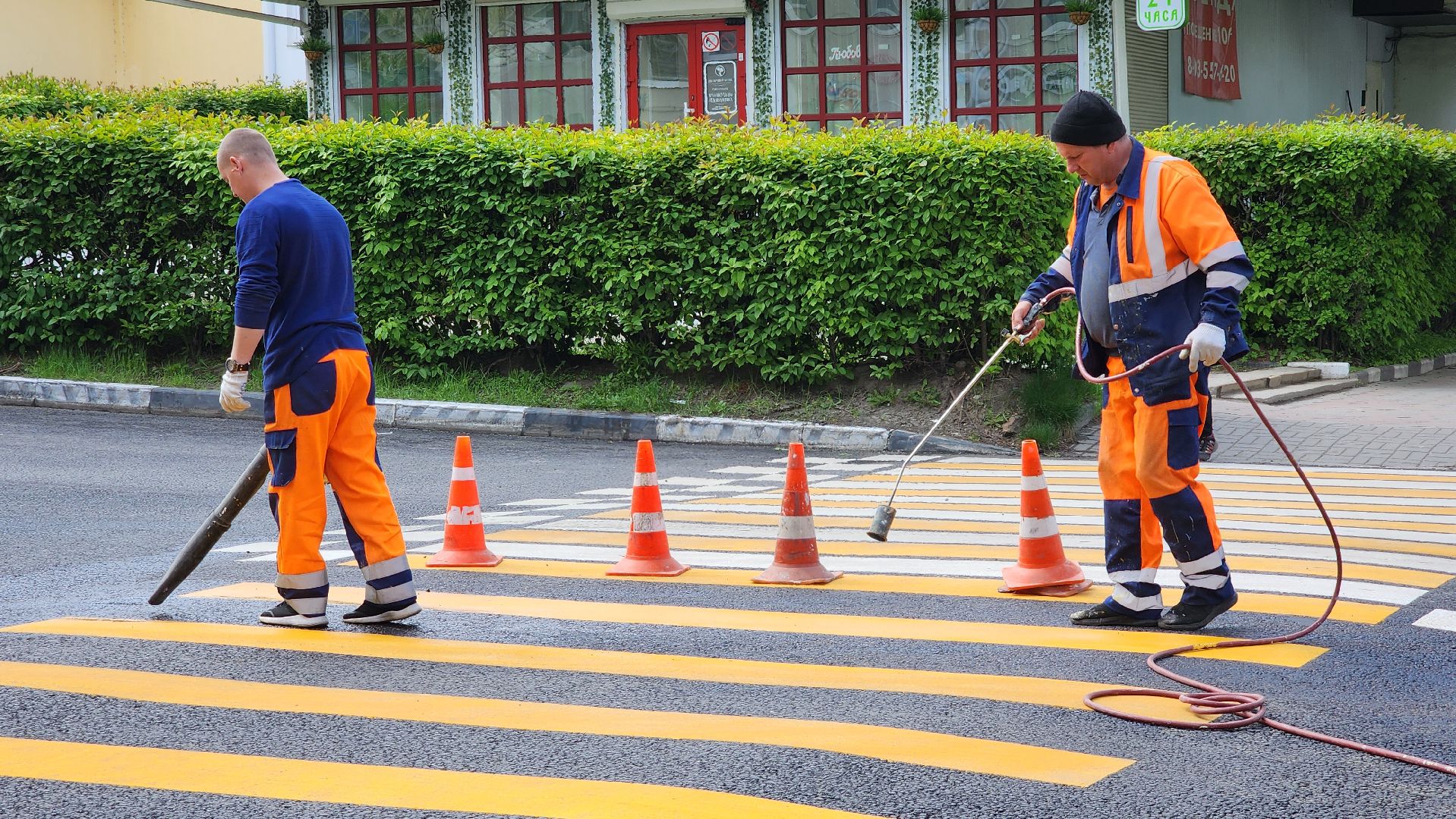 ремонт, дороги, ремонт дорог, поселок зеленый, богородский городской округ,