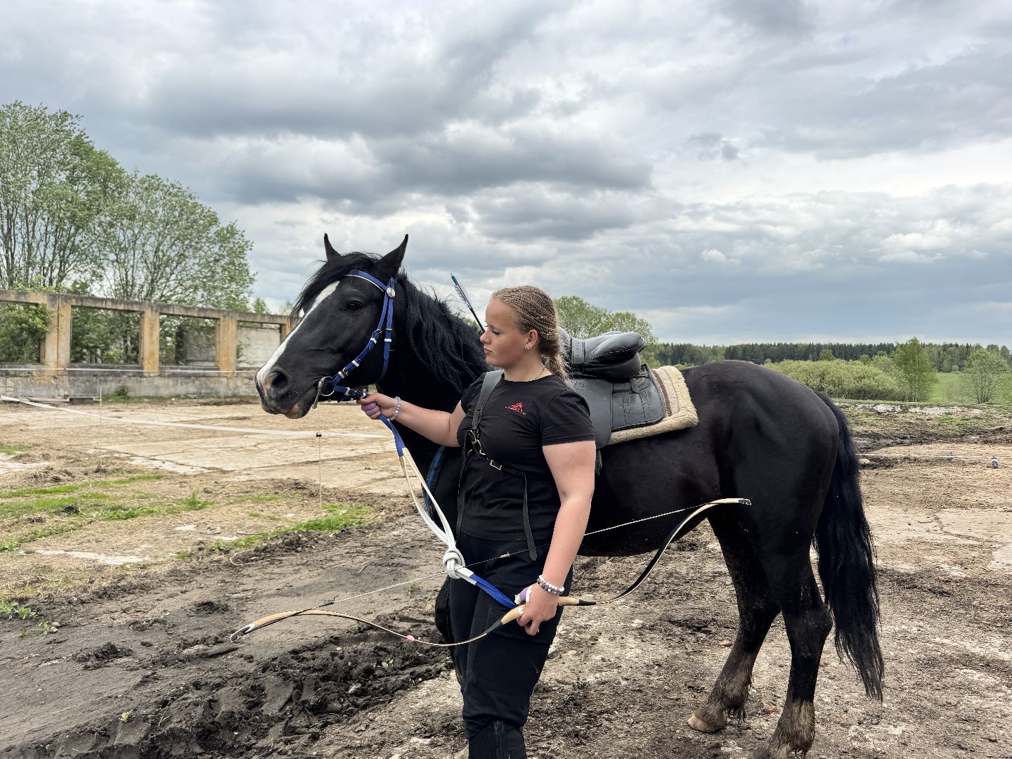 шаховская, лучники, кони, стрельба из лука,