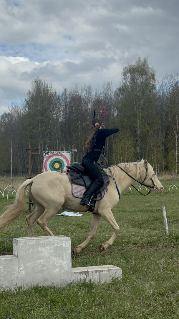 шаховская, лучники, кони, стрельба из лука,