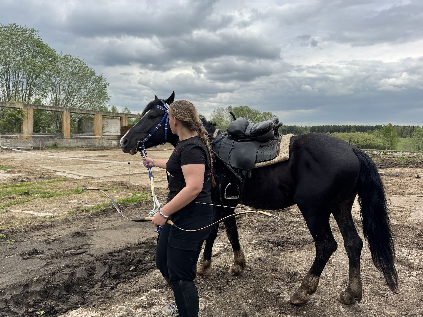 шаховская, лучники, кони, стрельба из лука,