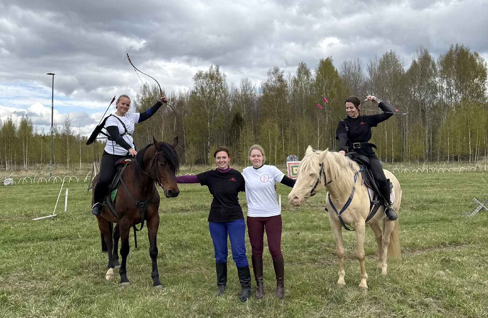 шаховская, лучники, кони, стрельба из лука,