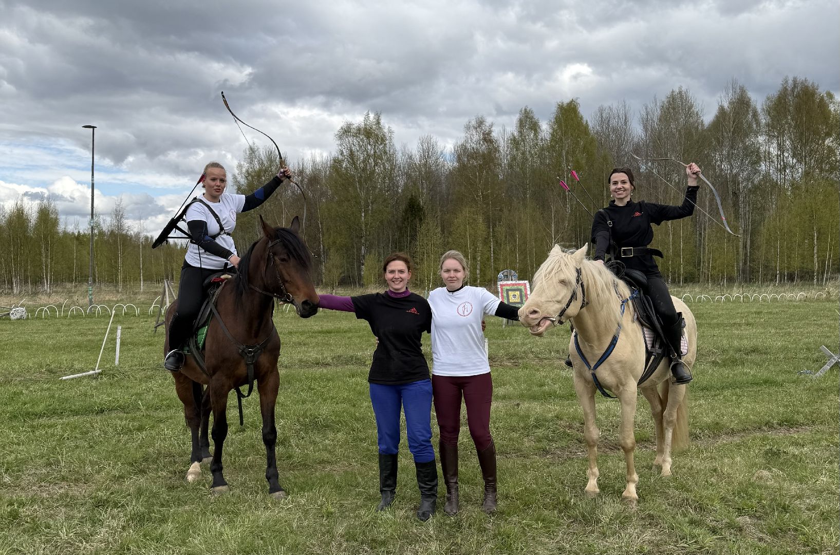 шаховская, лучники, кони, стрельба из лука,