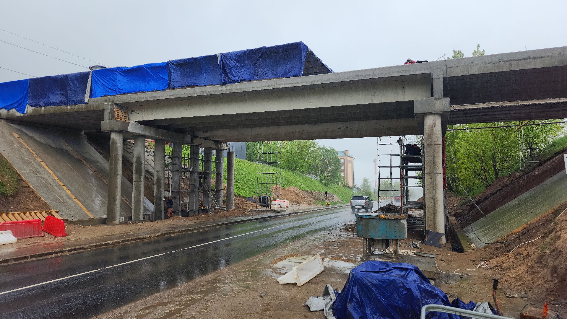 волоколамск, ремонт путепровода,