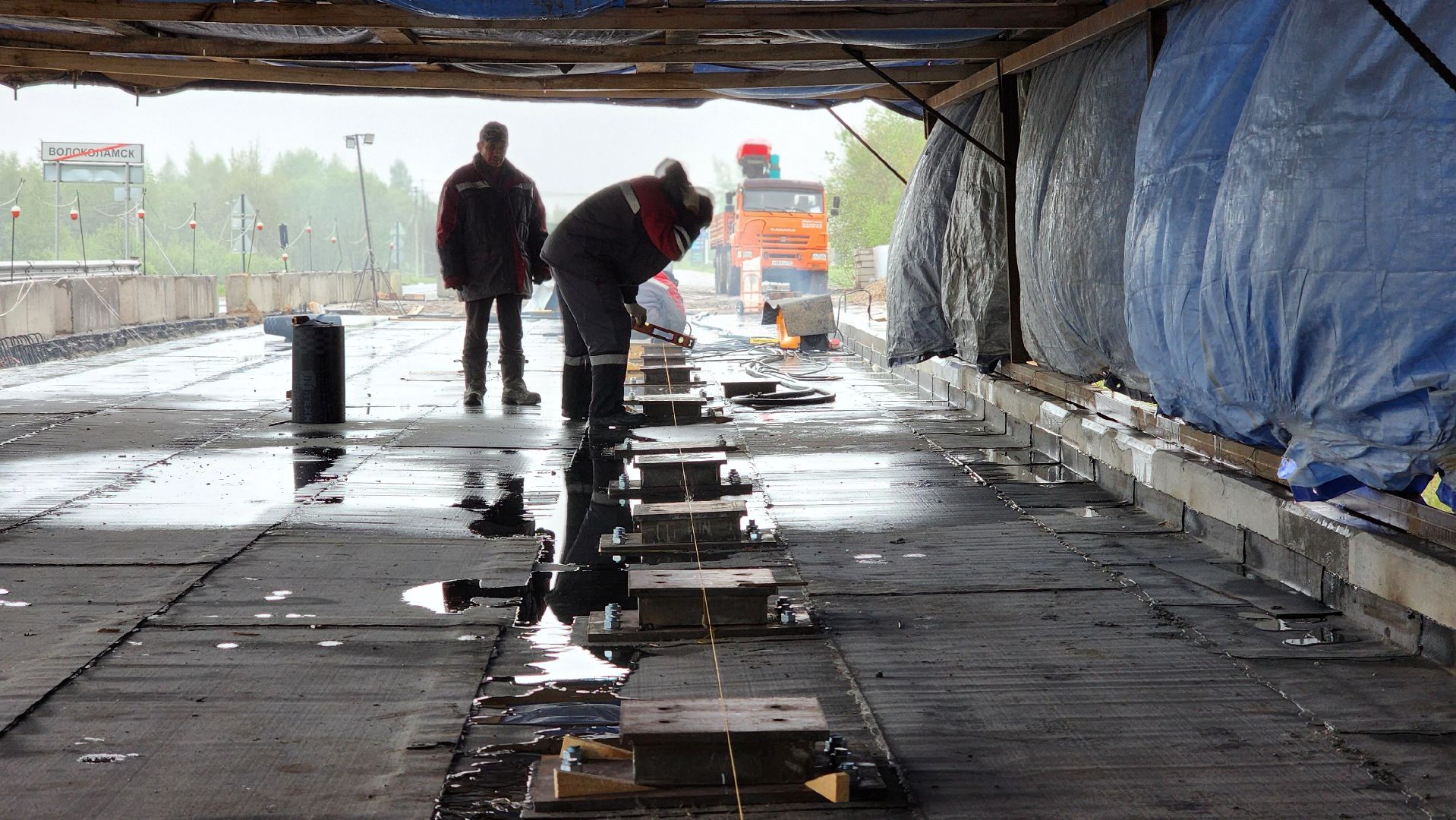 волоколамск, ремонт путепровода,