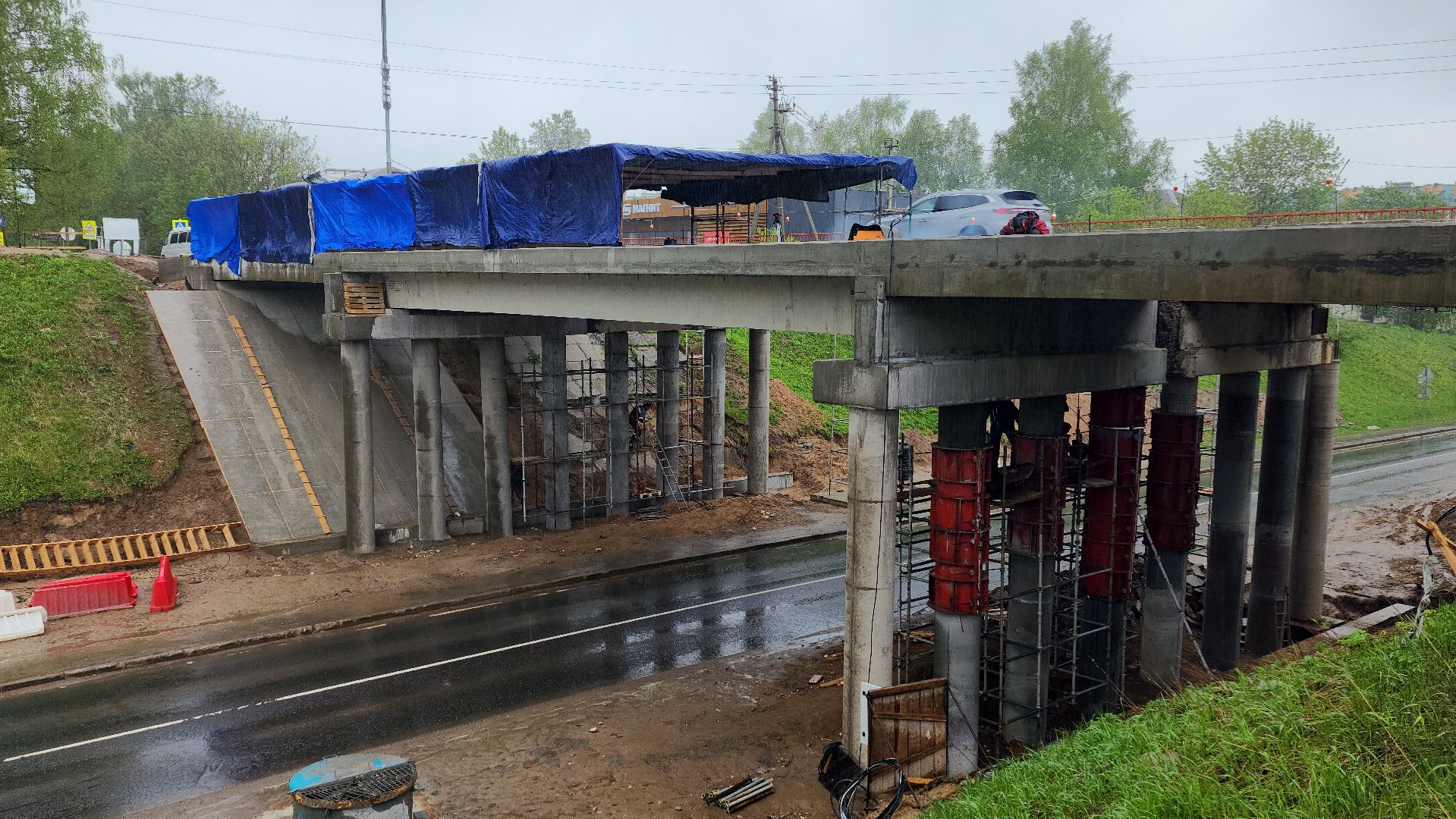 волоколамск, ремонт путепровода,