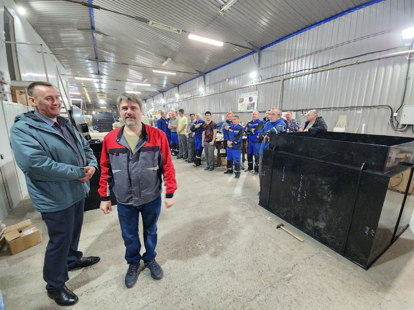 чехов, деревня сергеево, завод полимеризделия, программа импортозамещения, отечественное сырье, российские станки, емкости ванны фильтры, пластиковые изделия, промышленность,