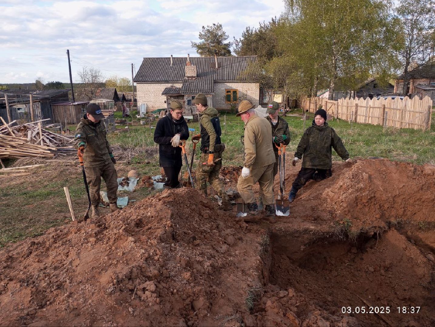 вахта памяти, вахта памяти раскопки, впк илья муромец, поисковый отряд русь, школа попова, 80 лет победе,