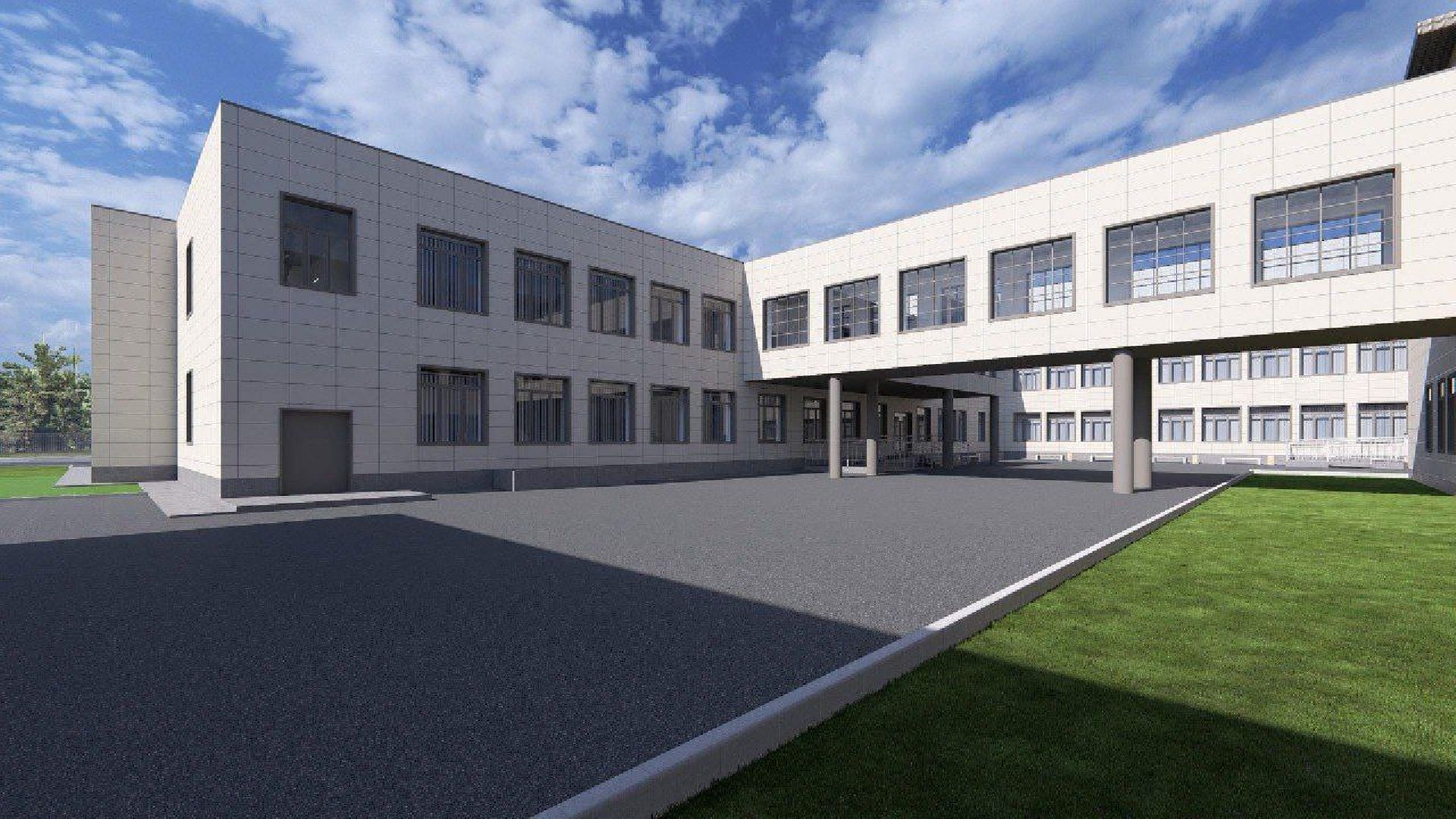 бронницы, пристройка к лицею, строительство нового корпуса лицея,