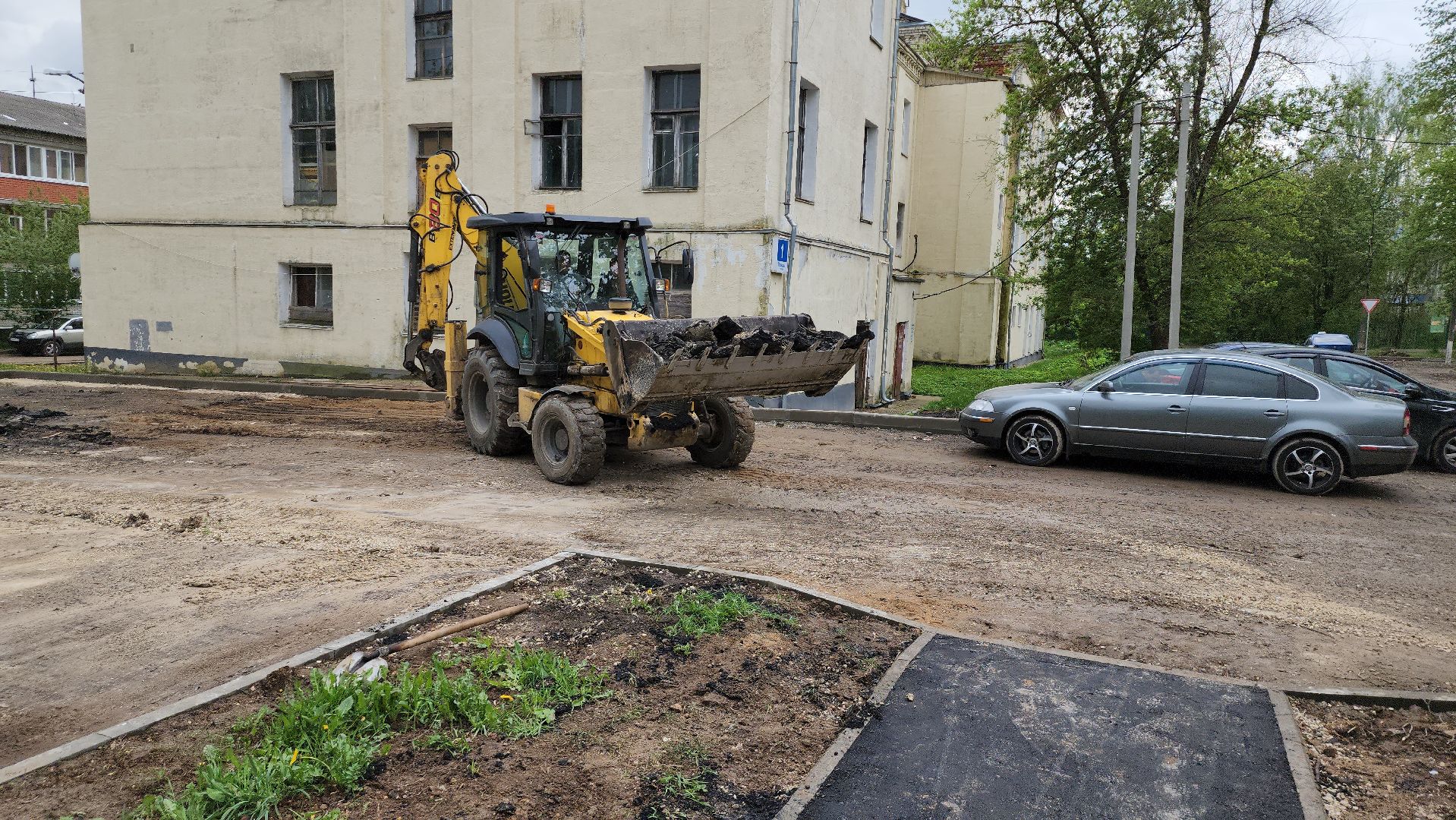 фряново, благоустройство двора, щёлково,