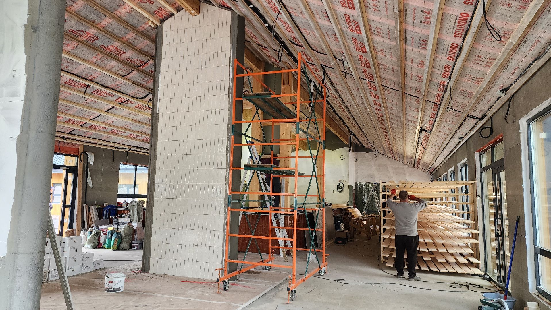 павильон кафе, павильон проката, Парк, Лобня, внутренняя отделка,