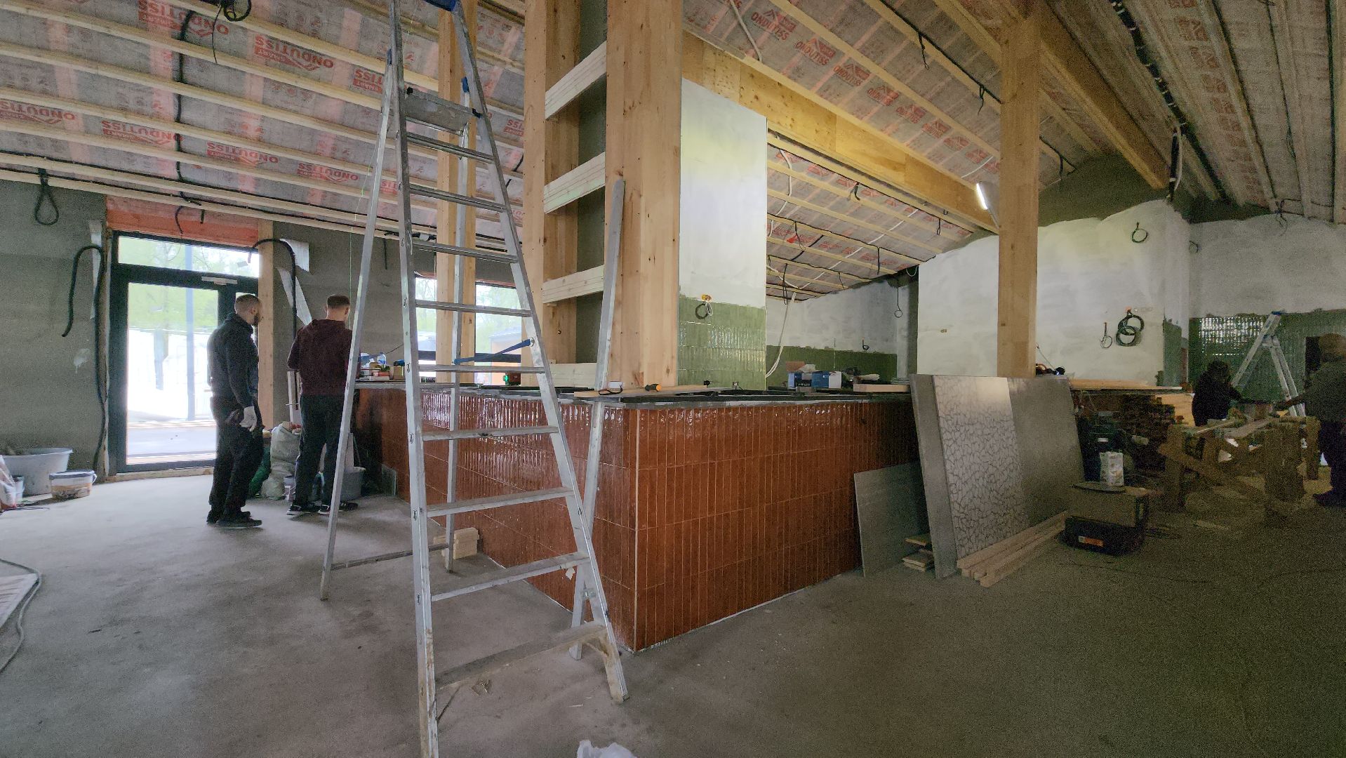 павильон кафе, павильон проката, Парк, Лобня, внутренняя отделка,