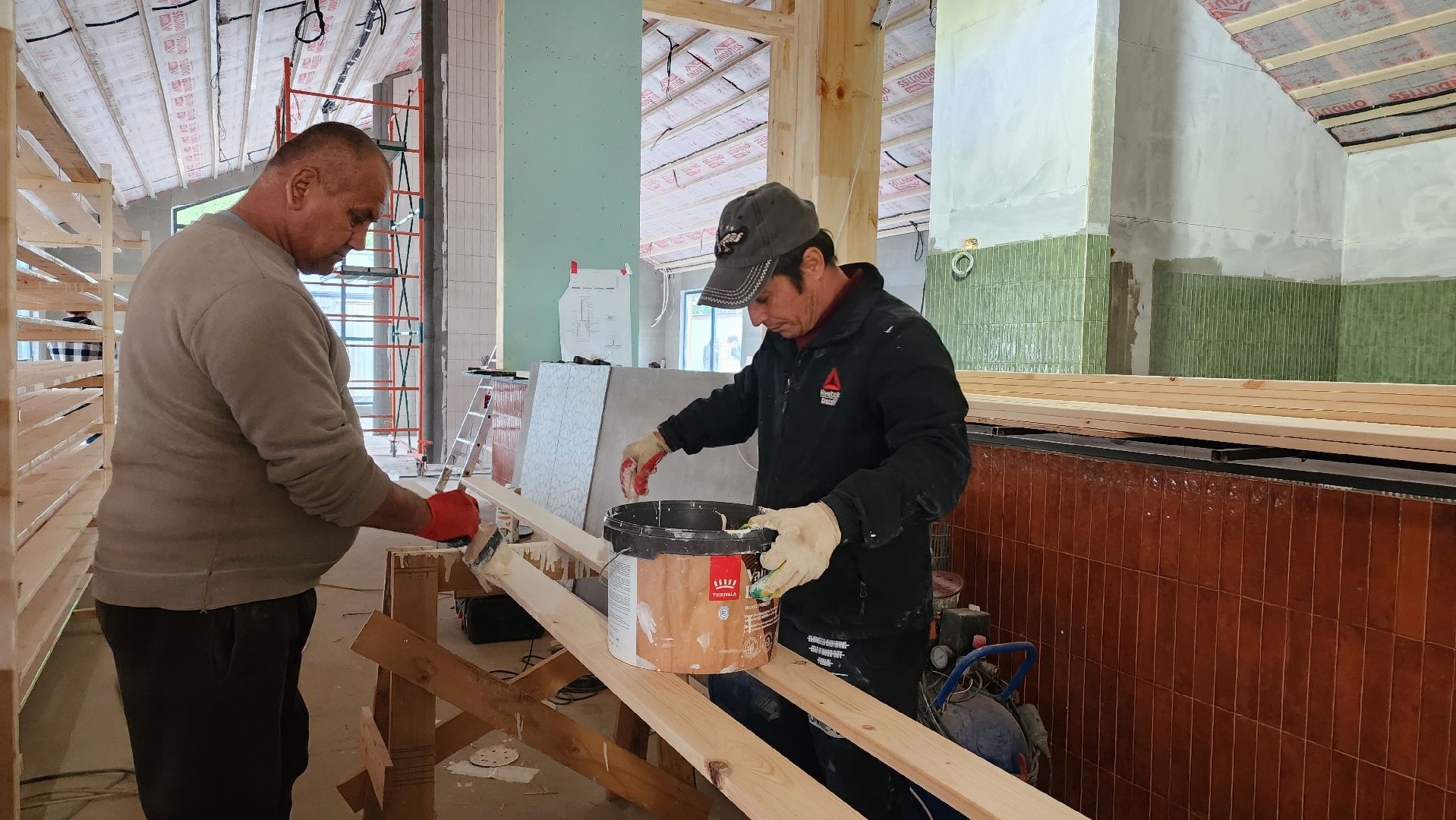 павильон кафе, павильон проката, Парк, Лобня, внутренняя отделка,