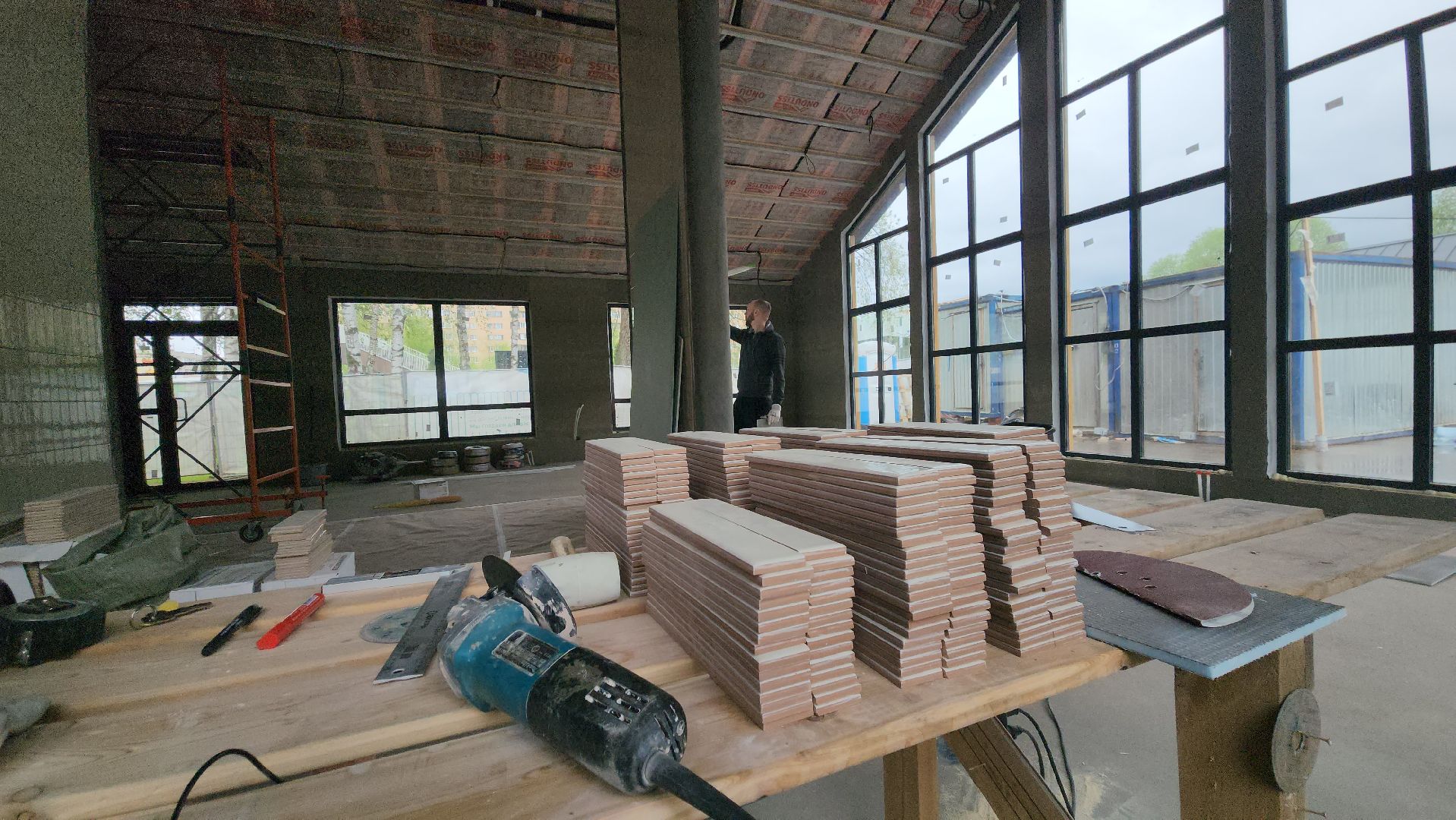 павильон кафе, павильон проката, Парк, Лобня, внутренняя отделка,