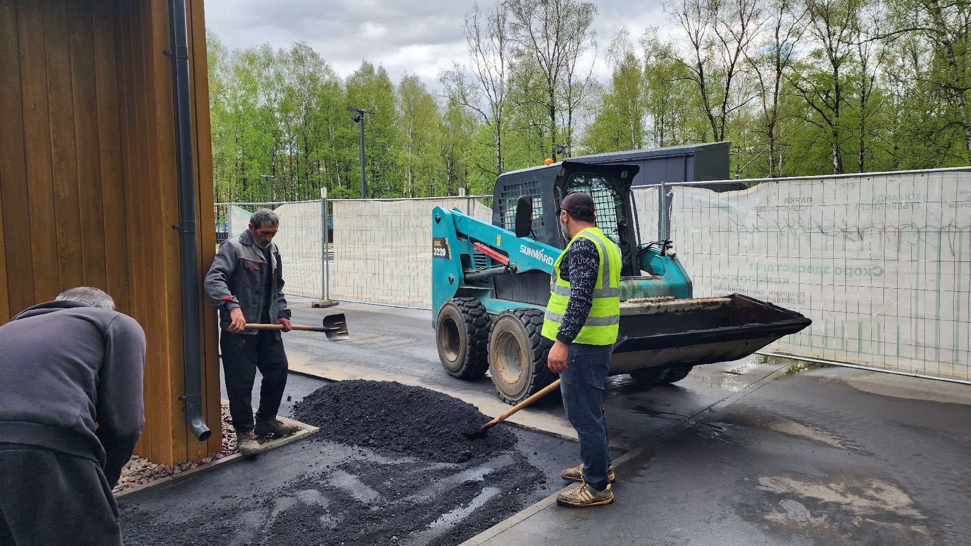 Асфальтирование , Асфальт , укладка асфальта, Парк, Лобня ,