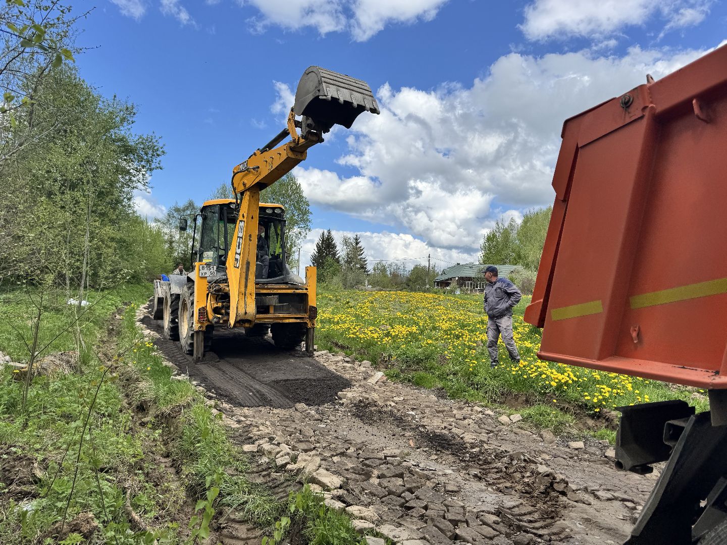 шаховская, асфальтная крошка, коммунальная служба,ремонт дорог,