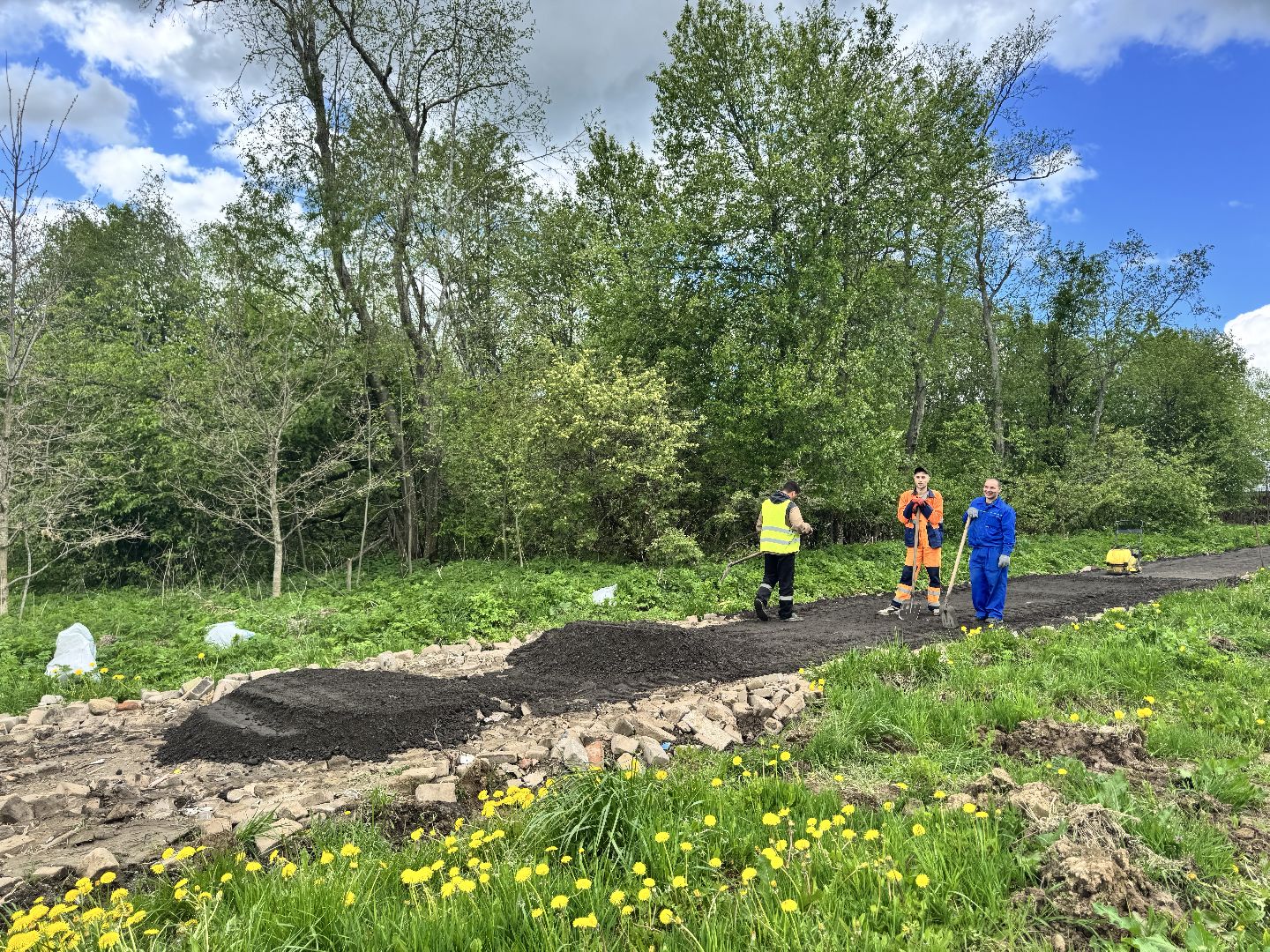 шаховская, асфальтная крошка, коммунальная служба,ремонт дорог,