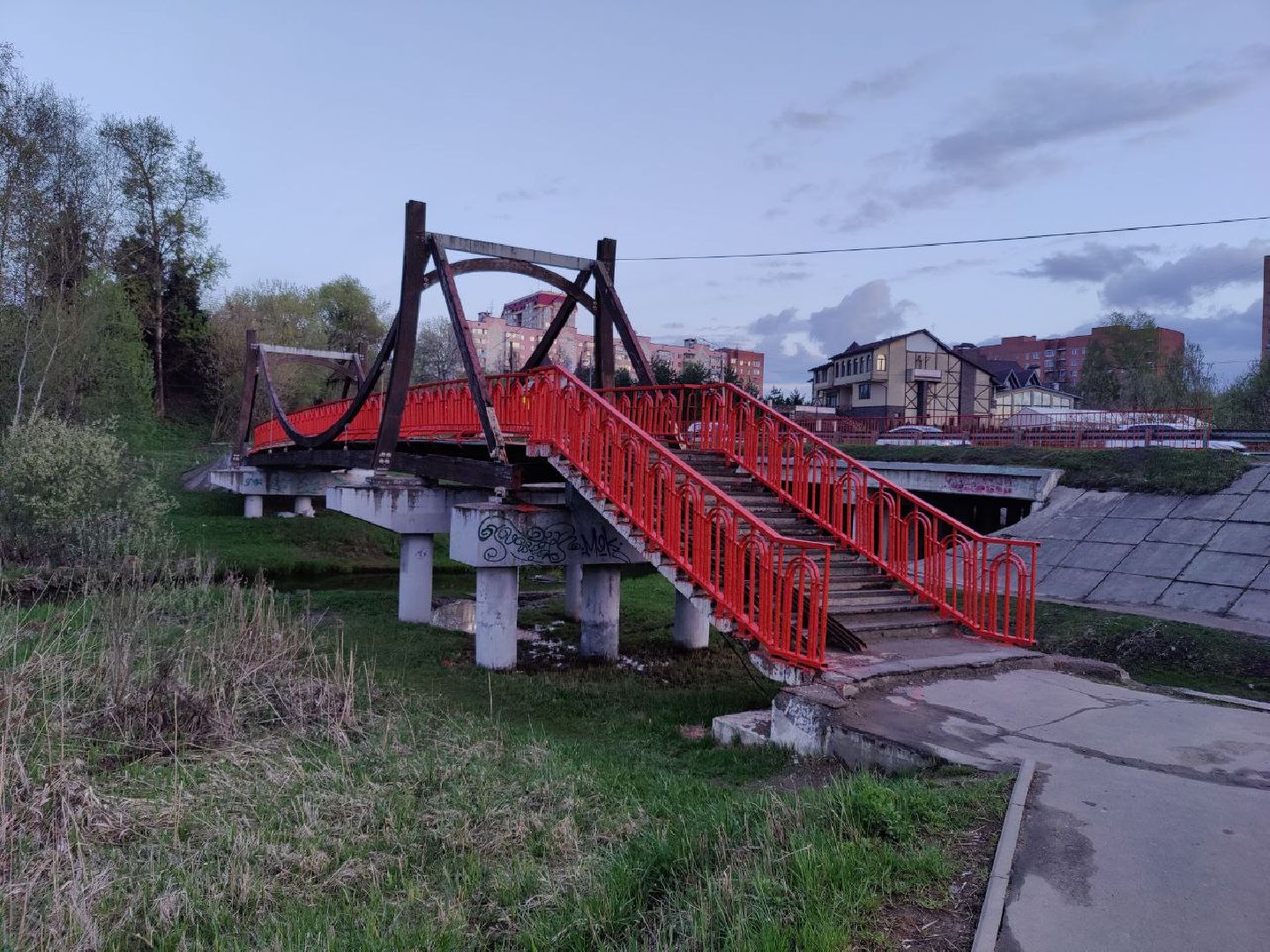 благоустройство, мост, Нахабино