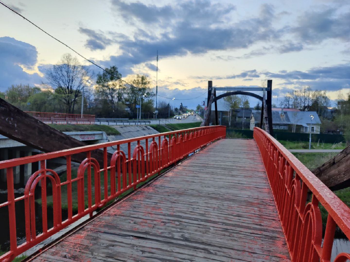 благоустройство, мост, Нахабино