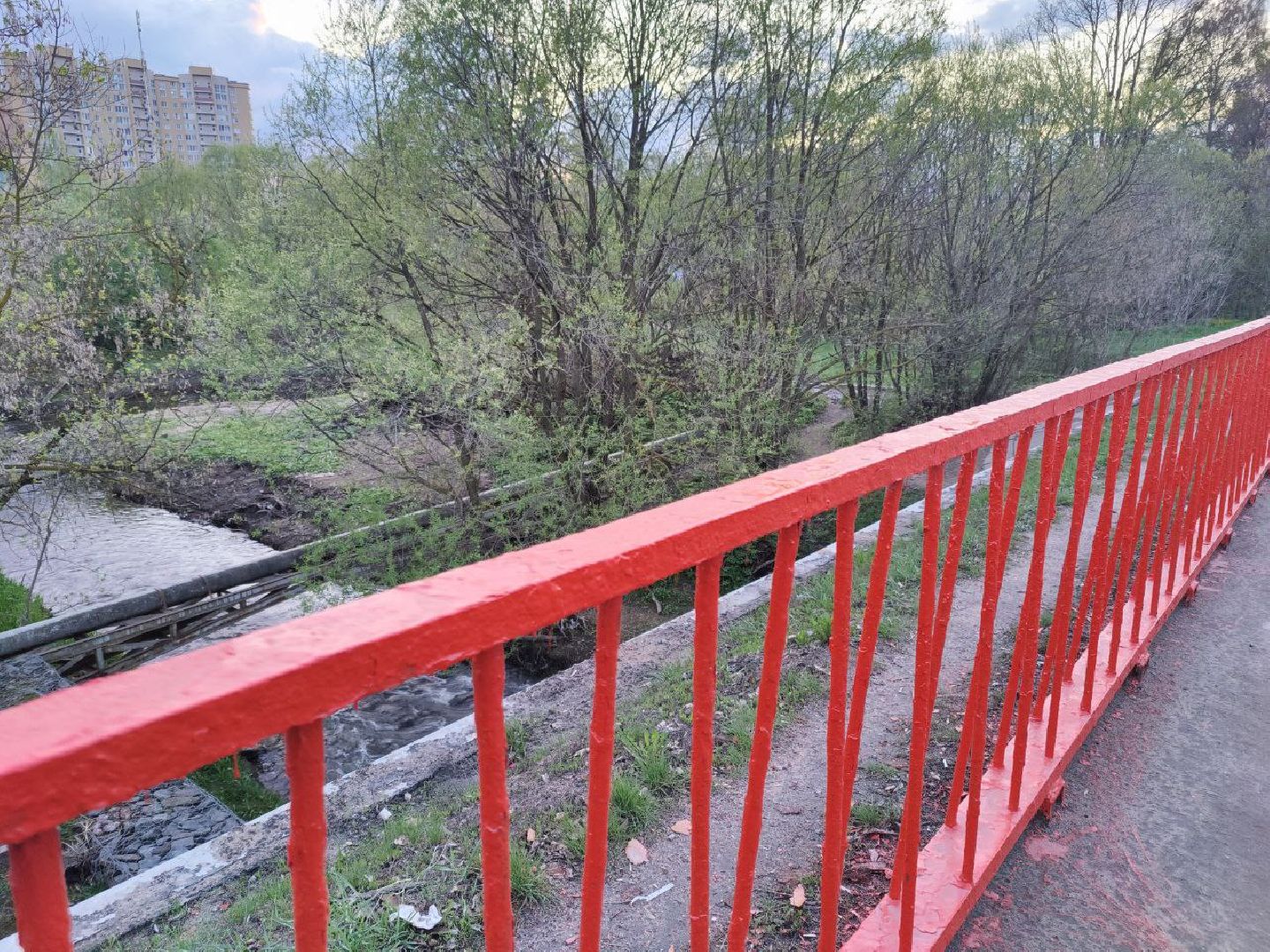 благоустройство, мост, Нахабино