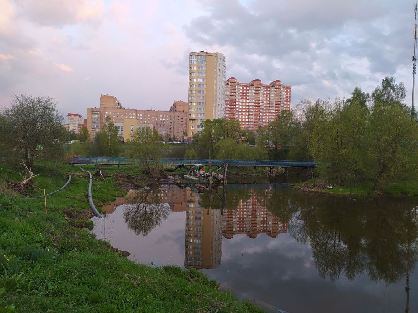 Нахабинка, река, благоустройство