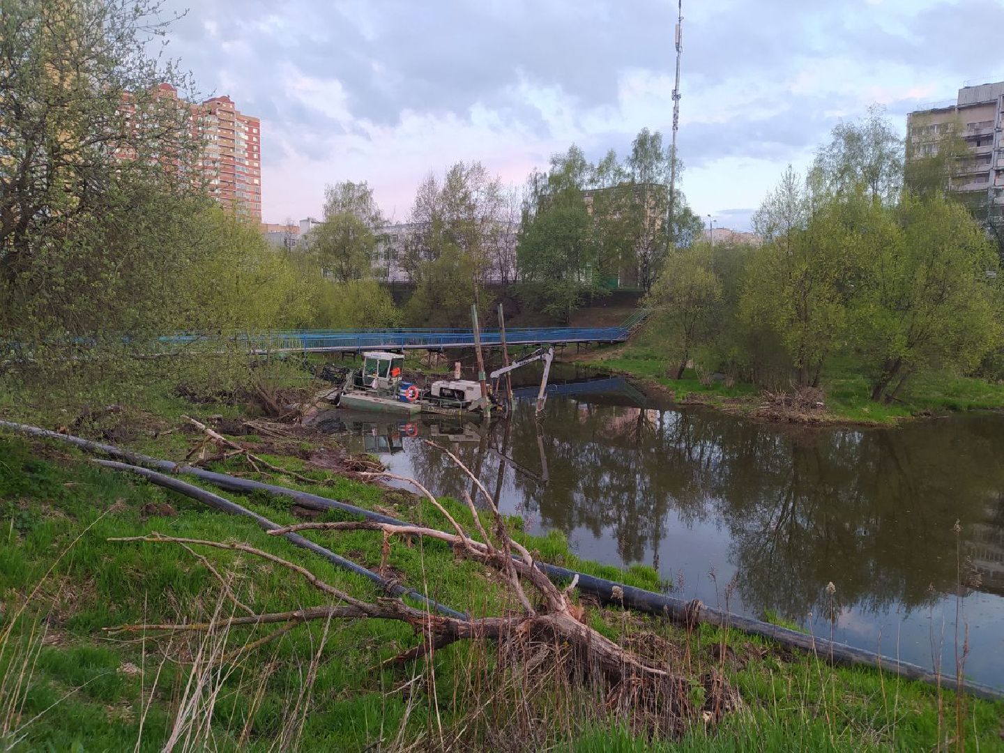 Нахабинка, река, благоустройство