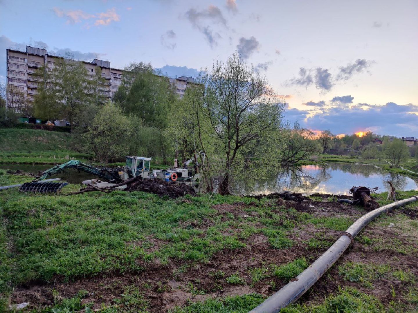 Нахабинка, река, благоустройство