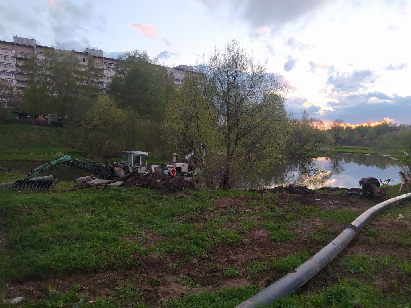 Нахабинка, река, благоустройство