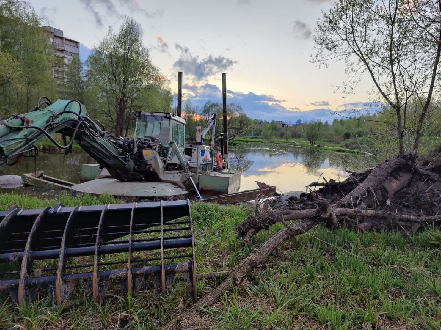 Нахабинка, река, благоустройство