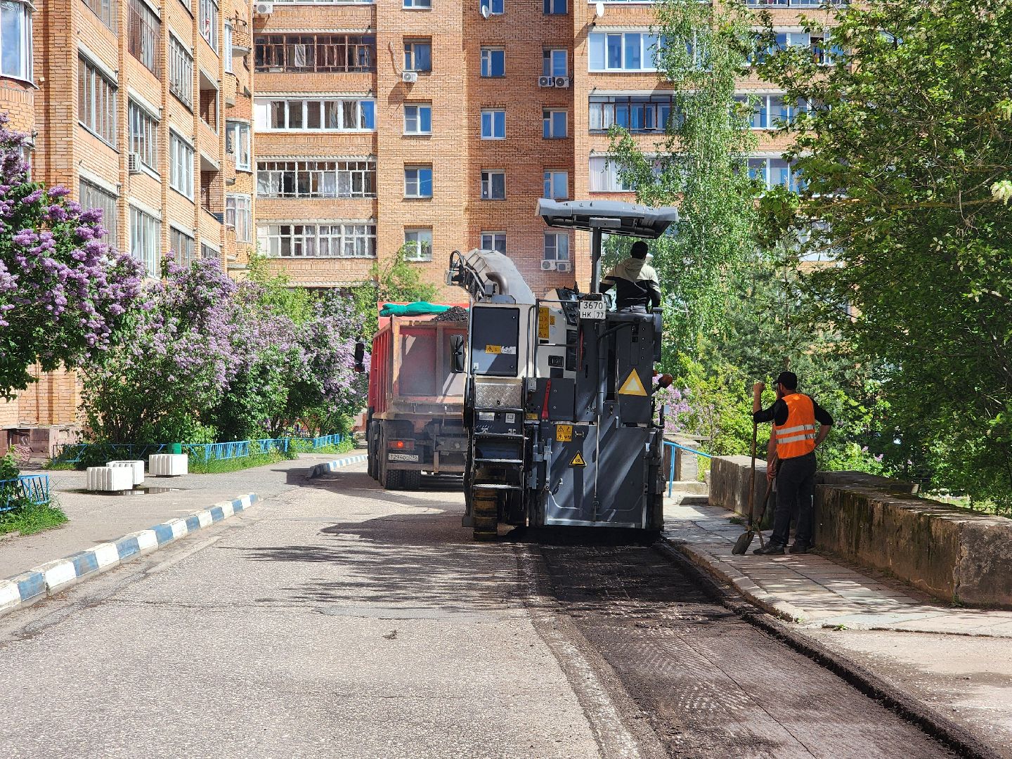 дубна, ремонт дорог, дорожные работы,
