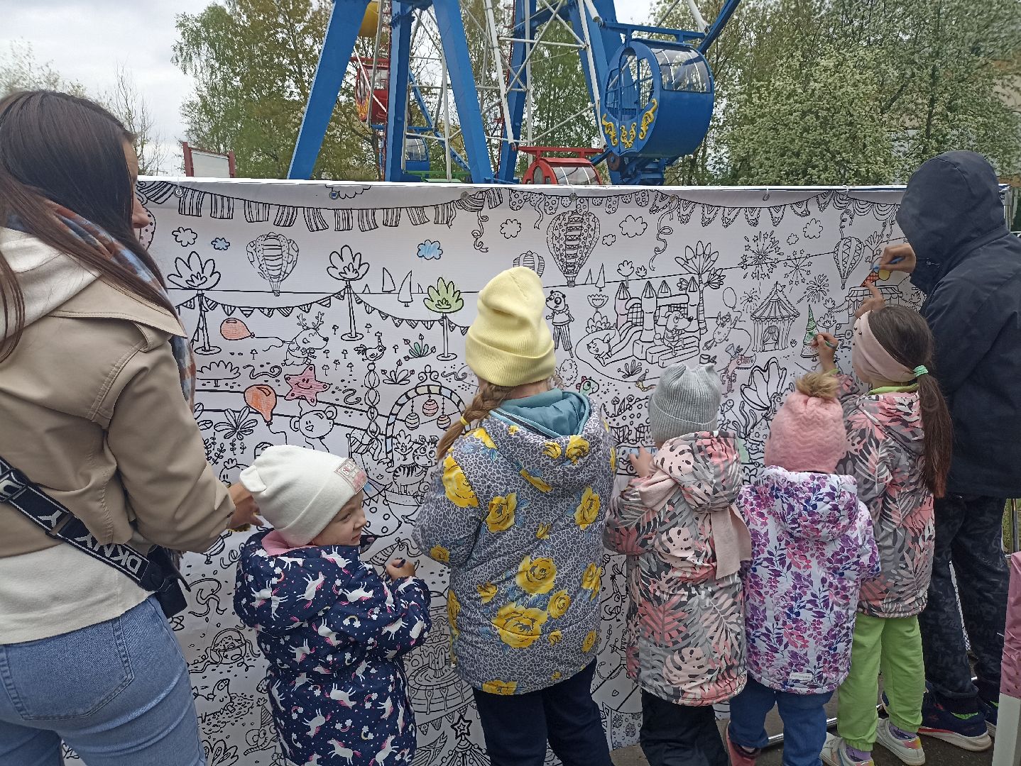 Серпухов, Подмосковье, первомай, парк, семья, дети