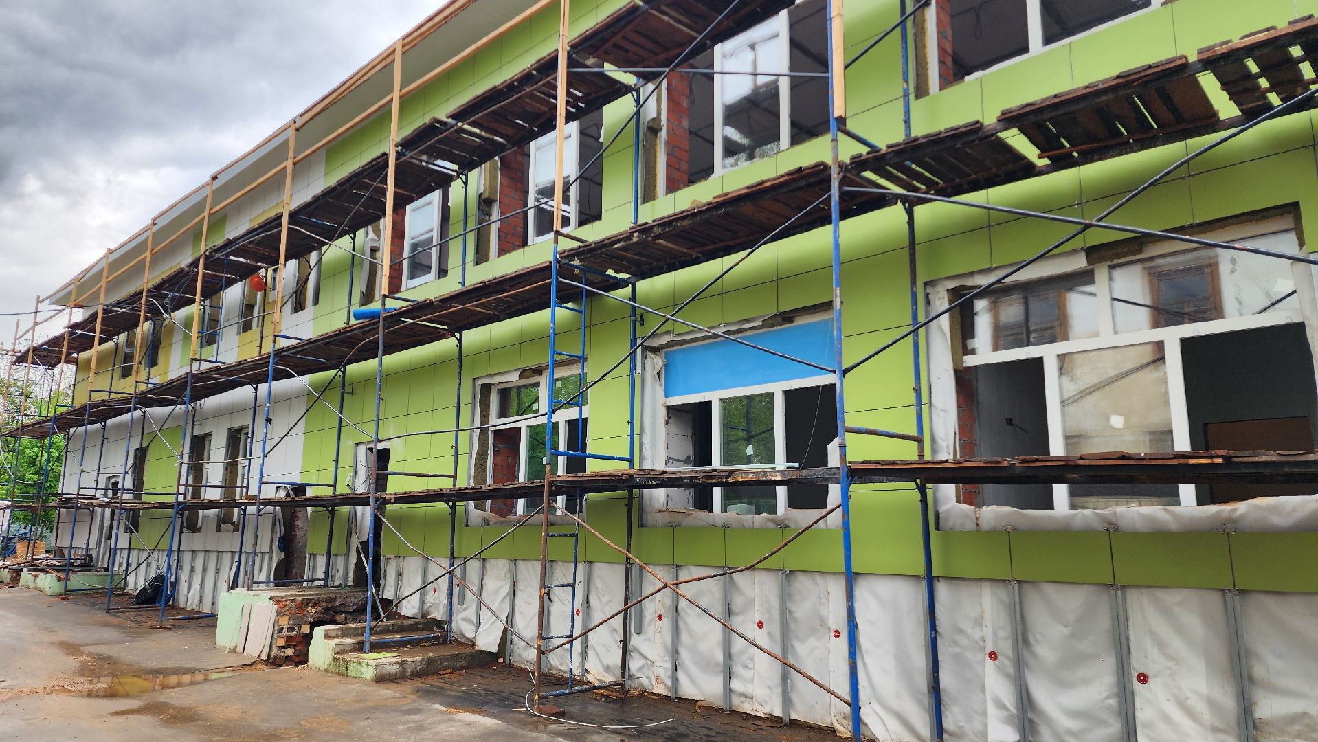 детский сад,  капремонт, домодедово, полянка, подмосковье,