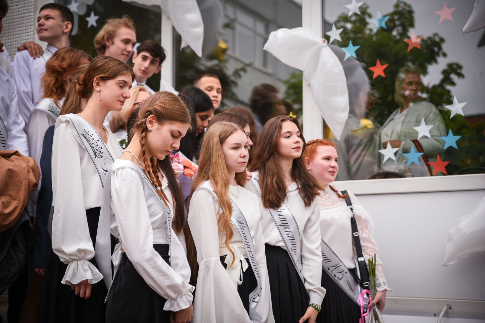 бронницы, последний звонок 9 класс, школа имени Тимофеева , бронницкие девятиклассники ,