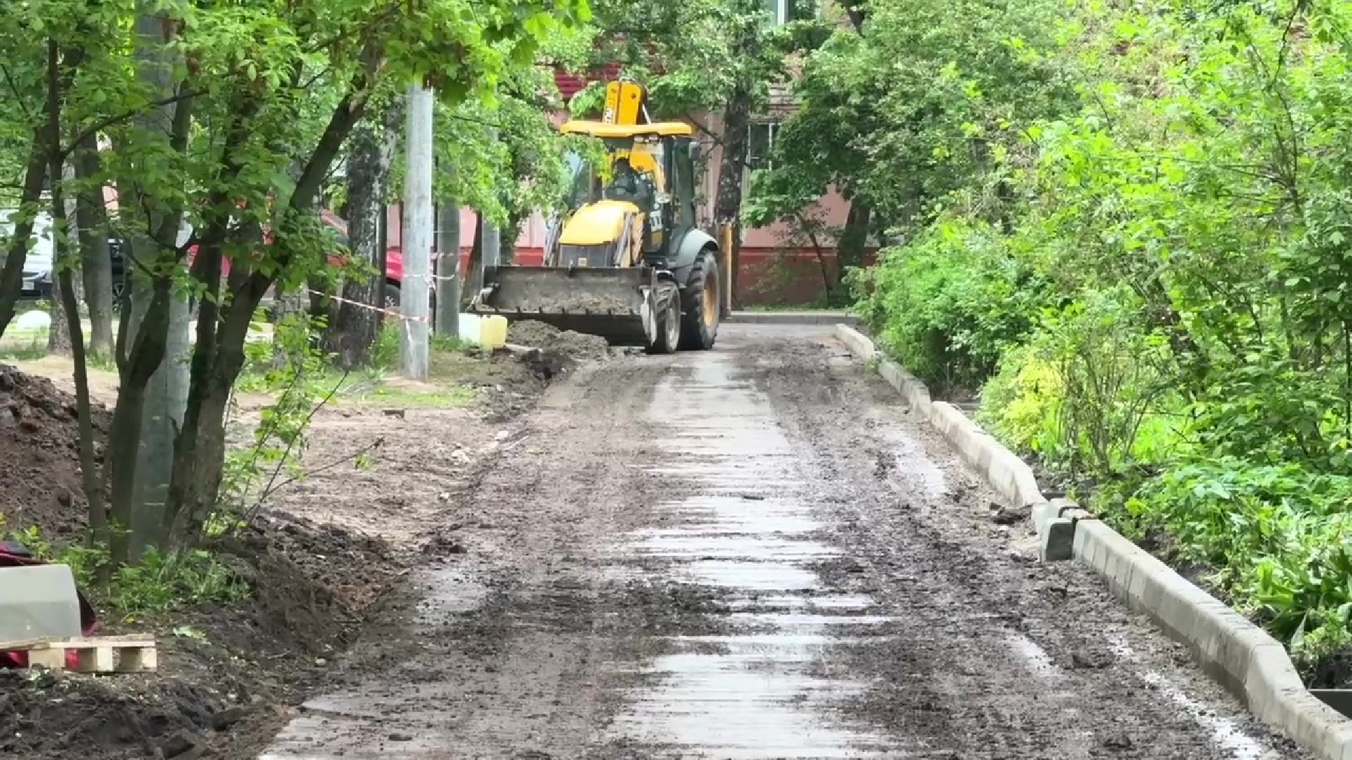Реутов, благоустройство, комфортная городская среда, дорожки, асфальт, бордюры,