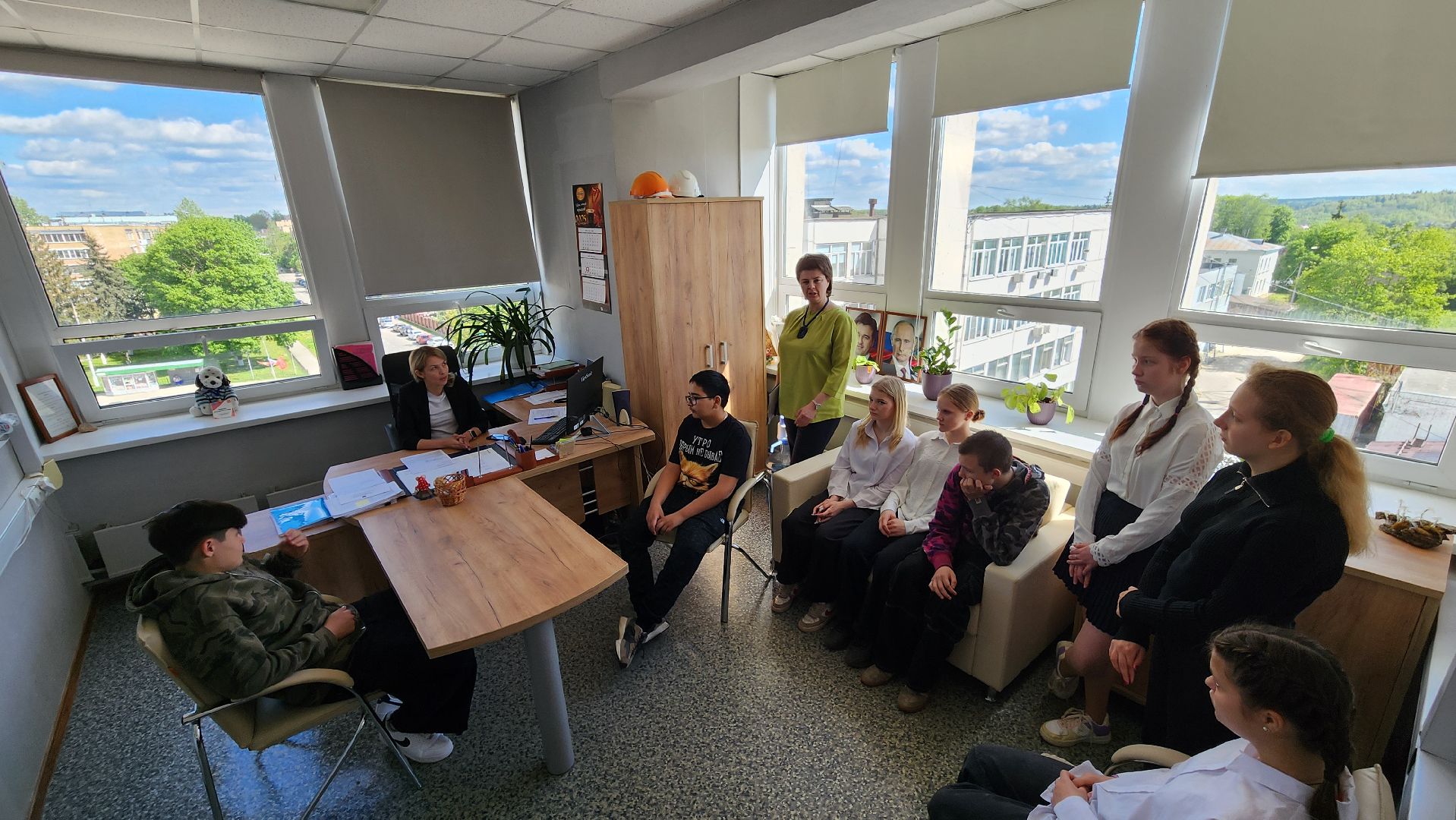 профориентация для школьников, руза, экскурсия по администрации, созвездие,