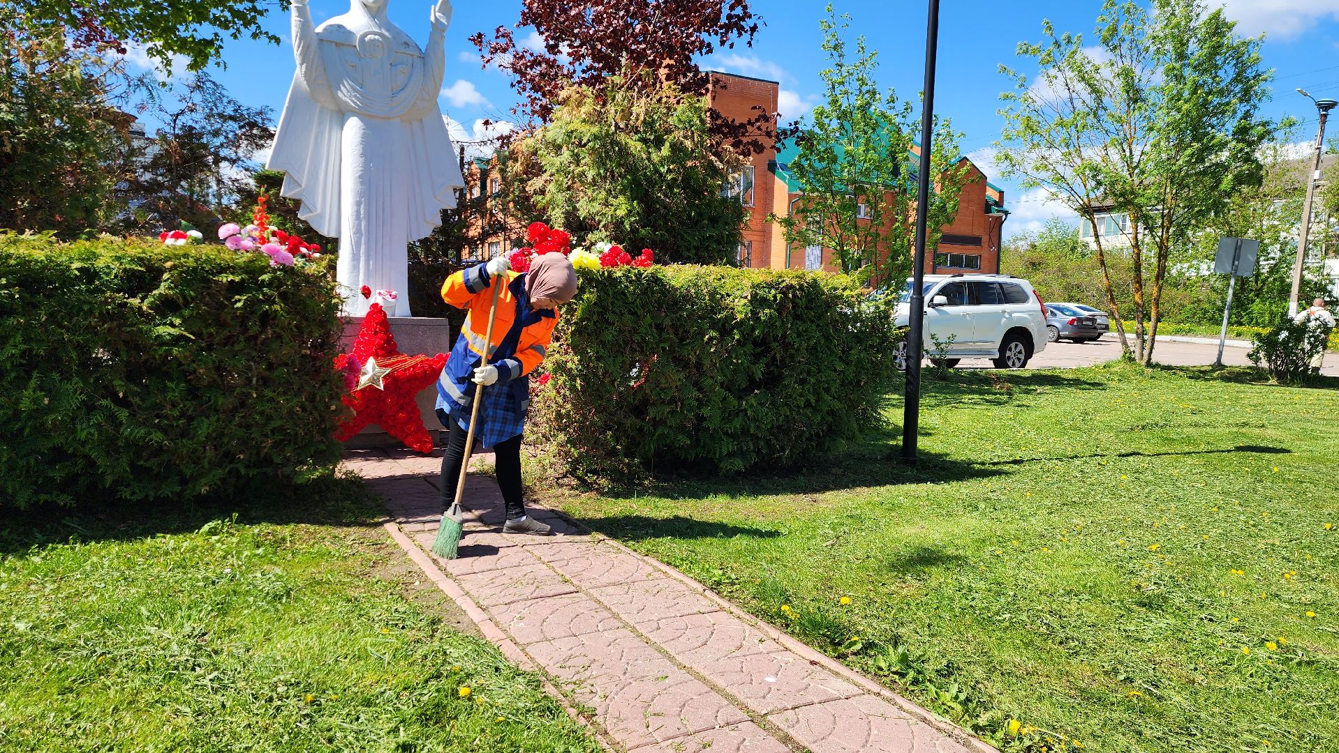 истра, благоустройство, покос травы,