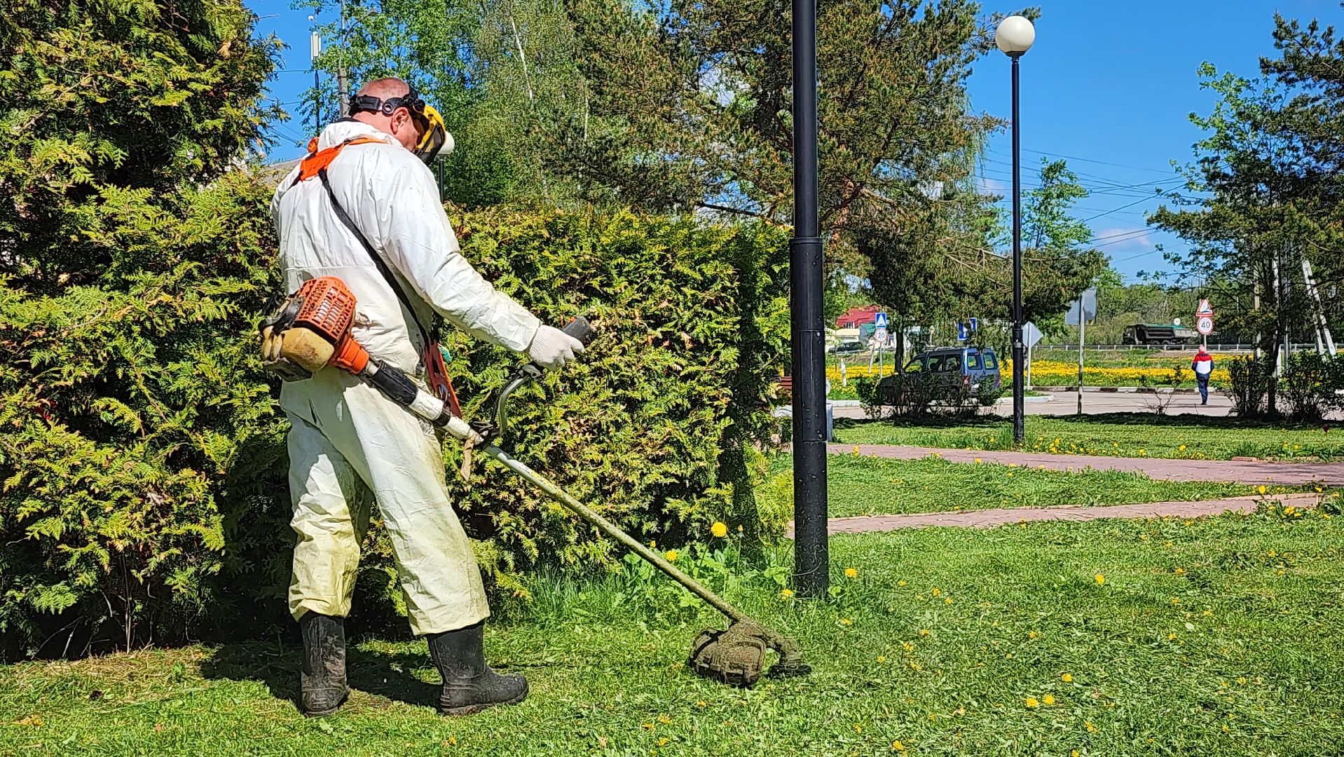 истра, благоустройство, покос травы,