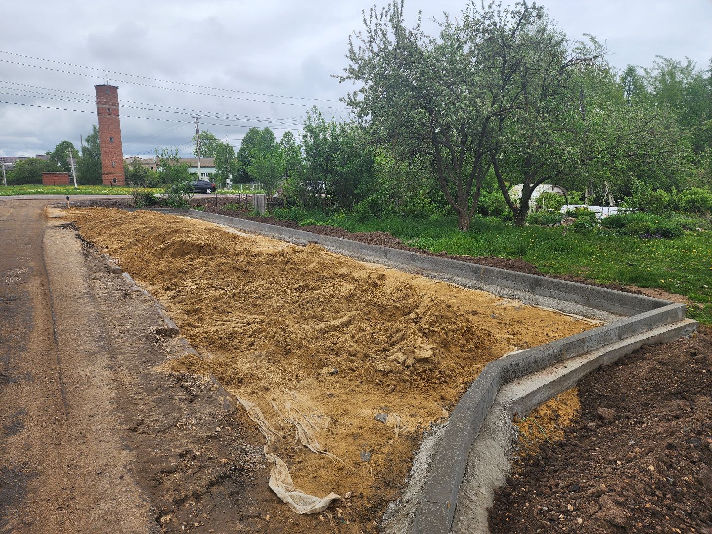 Зарайск, Мендюкино, Благоустройство двора,