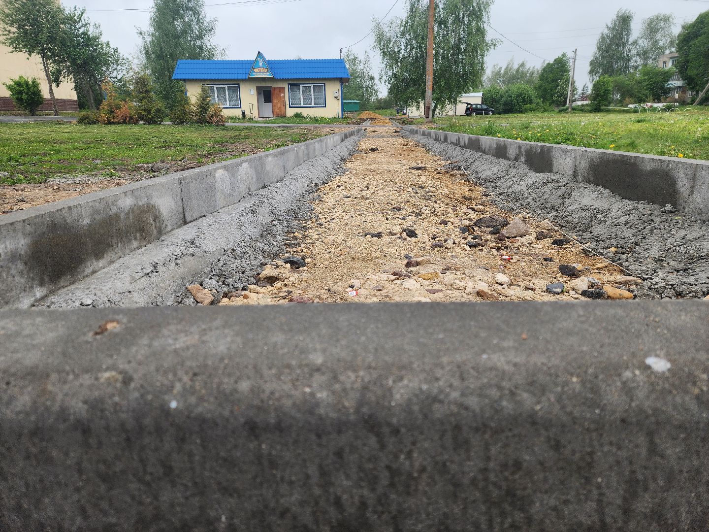 Зарайск, Мендюкино, Благоустройство двора,