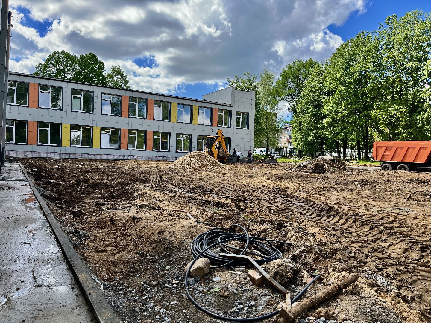 наро-фоминский городской округ, васильчиново, капитальный ремонт школы ,